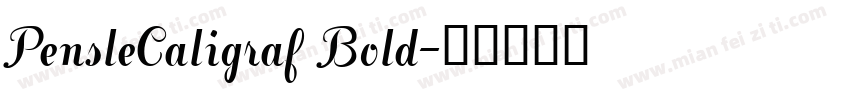 PensleCaligraf Bold字体转换